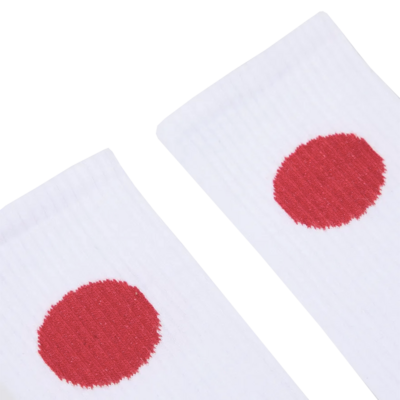 Japanese Sun Socks x Democratique White
